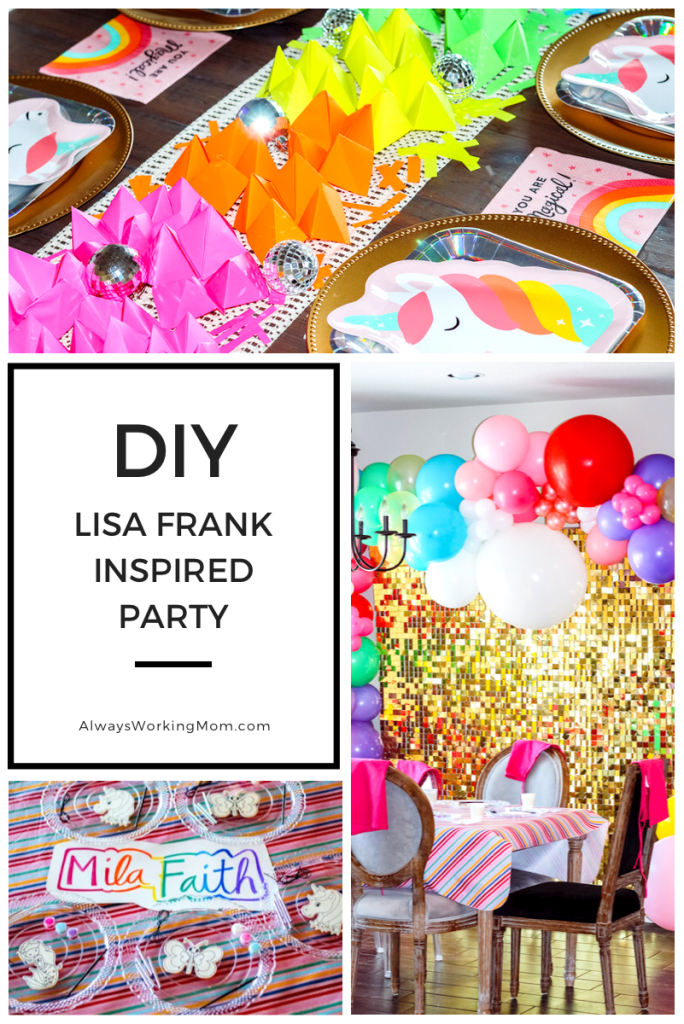 Lisa Frank Inspired Art Party – Always Working Mom